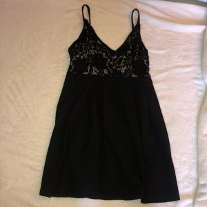 Cute black lace dress!